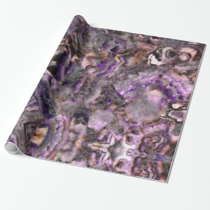 Abstrakt lila Ametyst Quartz, lila granit Presentpapper