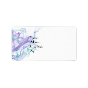Abstrakt Lila Dimma Adressetikett