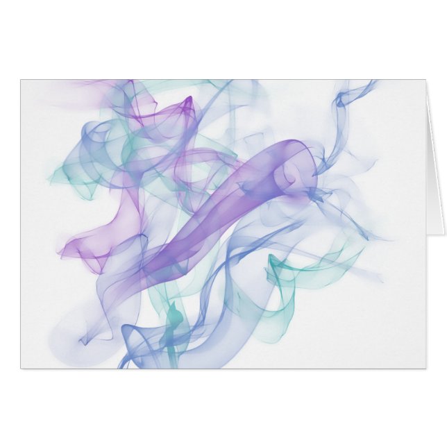 Abstrakt Lila Dimma Hälsningskort (Framsidan Horizontal)