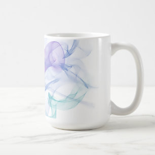 Abstrakt Lila Dimma Kaffemugg