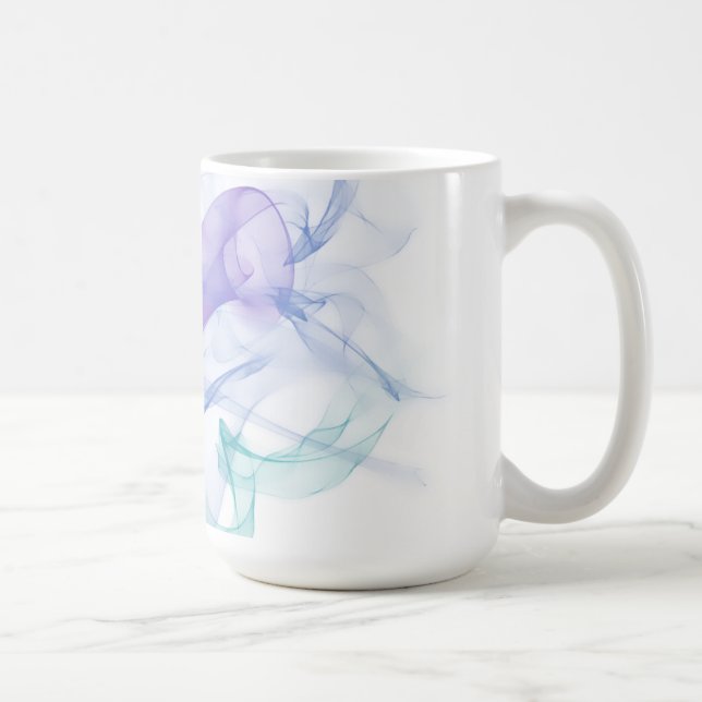 Abstrakt Lila Dimma Kaffemugg (Höger)