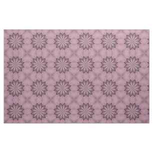 Abstrakt Lila Flower Fabric Tyg
