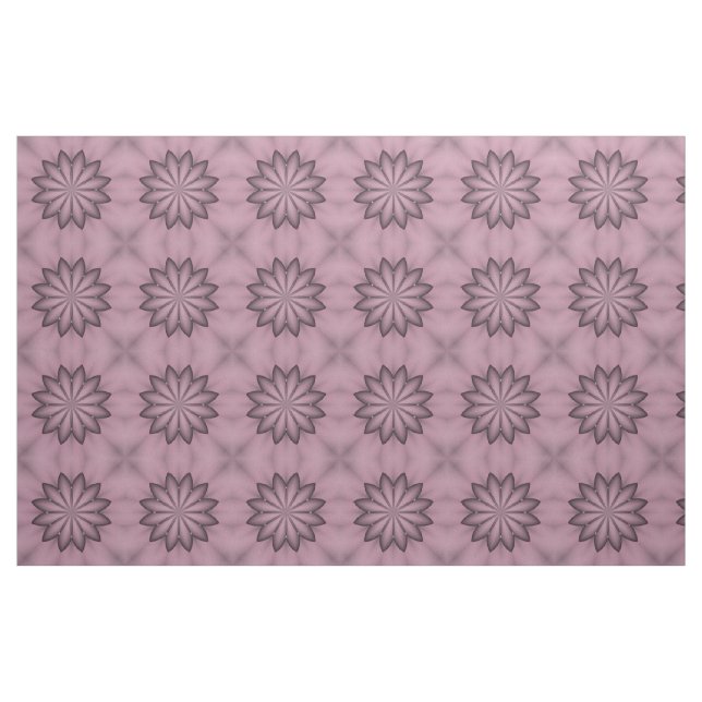 Abstrakt Lila Flower Fabric Tyg (Fat Quarter)