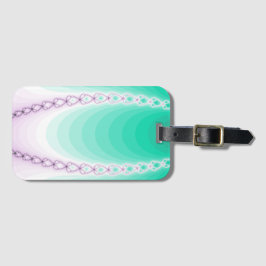 Abstrakt lila grön gradient fraktal bagagebricka