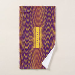 Abstrakt Lila & Guld Psychedelic Rand, Trippy