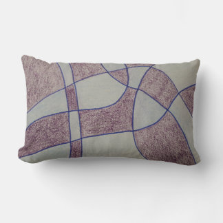 Abstrakt lila kastkudde lumbarkudde