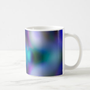 Abstrakt lila mönster kaffemugg
