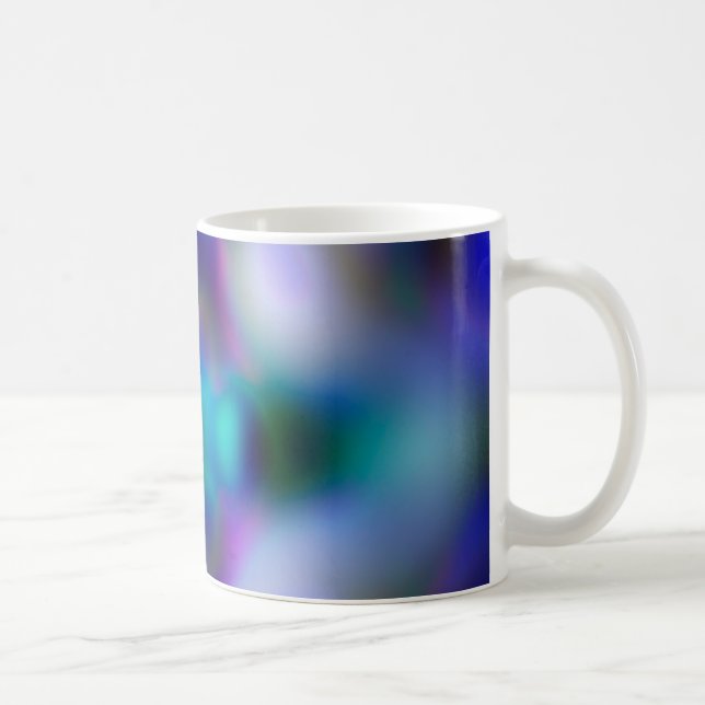 Abstrakt lila mönster kaffemugg (Höger)