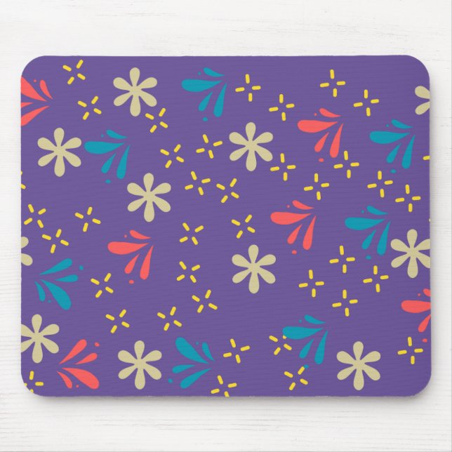 Abstrakt Lila Mouse Pad Musmatta (Framsidan)