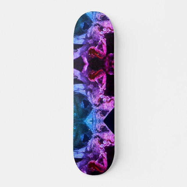 Abstrakt Lila Octopus, 7 3/4-tums Skateboard Deck (Framsida)
