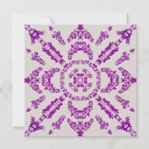 Abstrakt Lila Orchid Flower Design Mönster Art Kort
