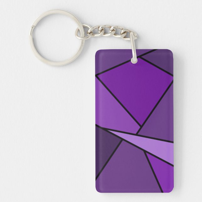 Abstrakt Lila Polygons (Framsidan)