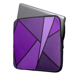Abstrakt Lila Polygons Laptop Fodral