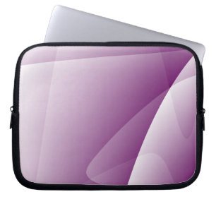 Abstrakt Lila White Neoprene Laptop sleeve 10'"