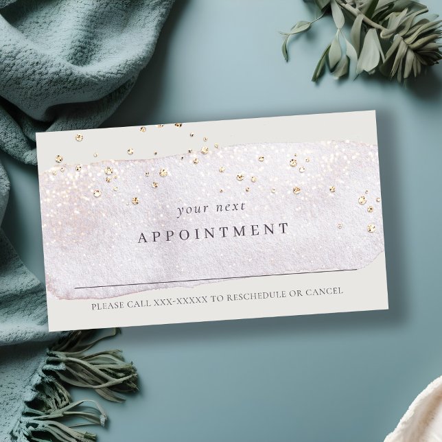 Abstrakt Lilac Push Stoke Watercolor Möte Visitkort (Skapare uppladdad)