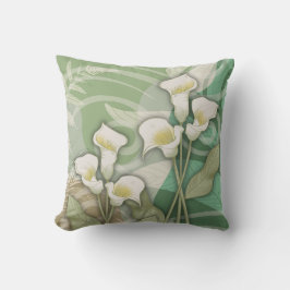 Abstrakt Lilies Dekorativ kudde