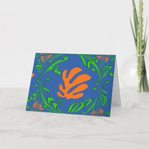 Abstrakt Lilly, Matisse Stil Kort