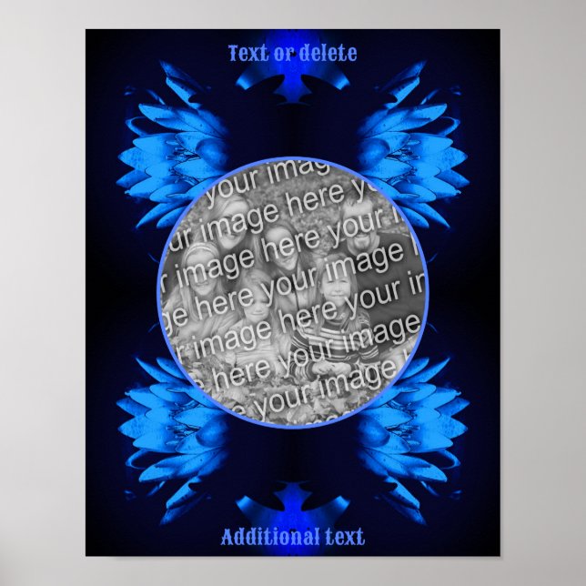 Abstrakt Lily Lotus Flower Skapar ditt eget foto Poster (Framsidan)