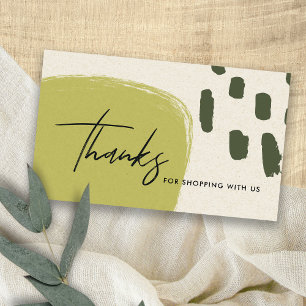 ABSTRAKT LIME GREEN KRAFT SCANDI TACK LOGOTYP VISITKORT