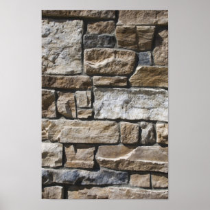 Abstrakt Limestone Sten Wall Poster