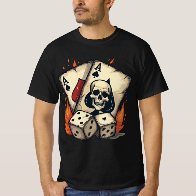 Abstrakt Linje Konst T-shirt (Framsida)