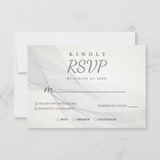 Abstrakt Linje Struktur RSVP-kort OSA Kort
