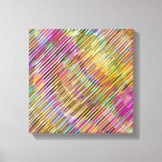 Abstrakt linjekonst canvastryck (Framsida)