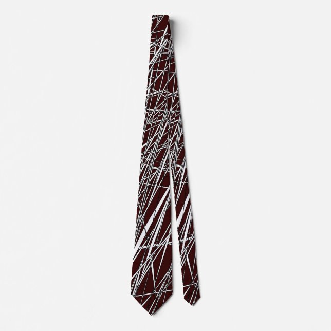 Abstrakt Linjer - 03 - Mörk Brown Slips (Framsida)