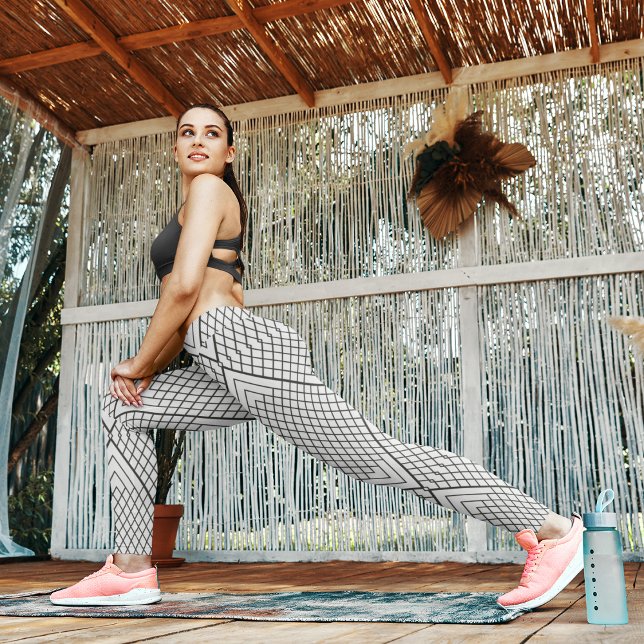 Abstrakt Linjer triangel Leggings (Skapare uppladdad)
