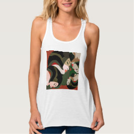 Abstrakt Linne Med Racerback