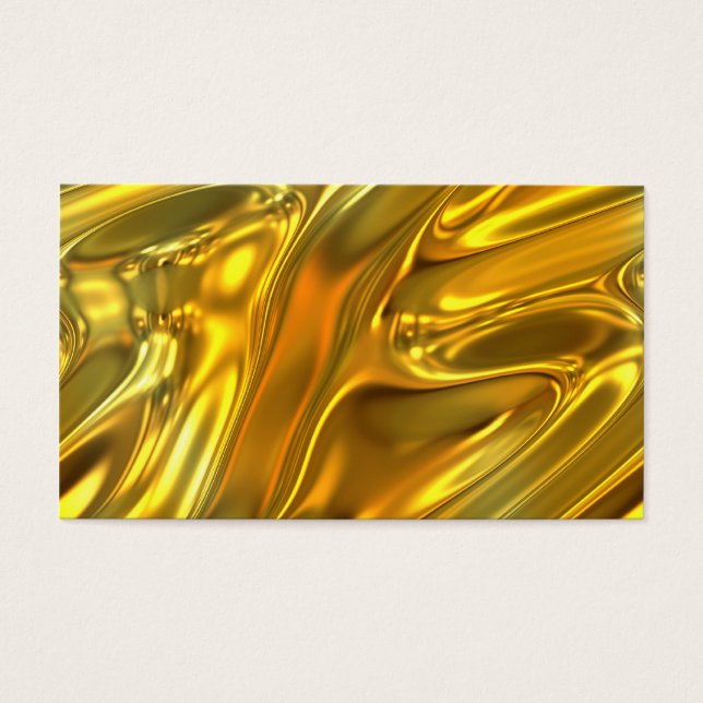 Abstrakt Liquid Guld Visitkort (Framsidan)