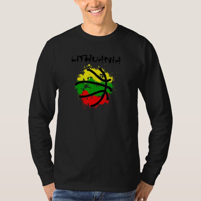 Abstrakt Litauen BB Lietuva Har Game by Litauens T Shirt (Framsida)