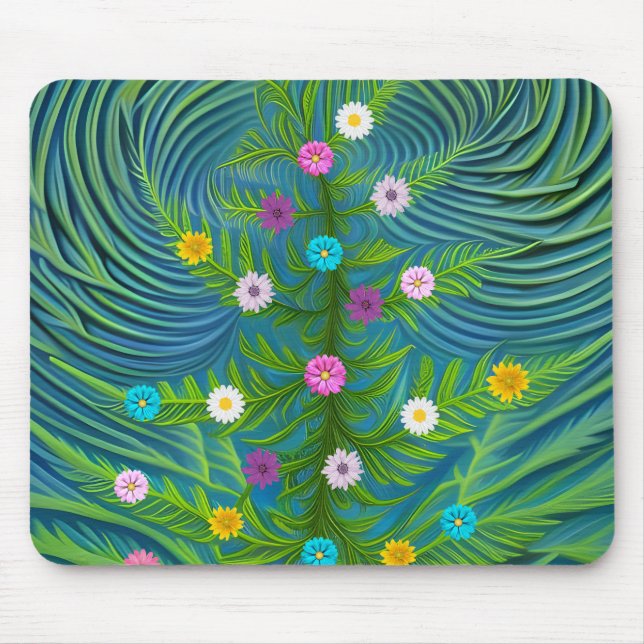 Abstrakt Little Daisy Garden Musmatta (Framsidan)