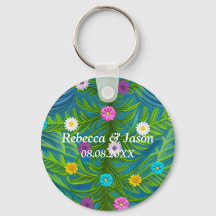 Abstrakt Little Daisy Garden Nyckelring