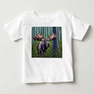 Abstrakt Little Moose T Shirt