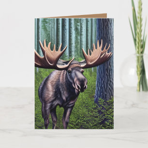 Abstrakt Little Moose Tack Kort