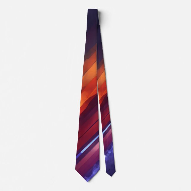 Abstrakt livfull design, premium syntetisk slips (Framsida)