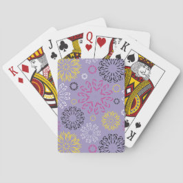 Abstrakt livfullt blommönster casinokort
