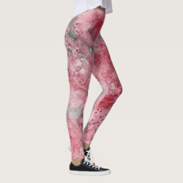 Abstrakt Livfullt Mönster Psykedelisk Färgexplosio Leggings