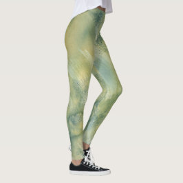 Abstrakt Livfullt Mönster Psykedelisk Färgexplosio Leggings