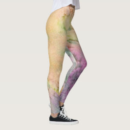 Abstrakt livfullt mönster Psykedelisk färgexplosio Leggings