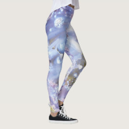 Abstrakt Livfullt Mönster Psykedelisk Färgexplosio Leggings