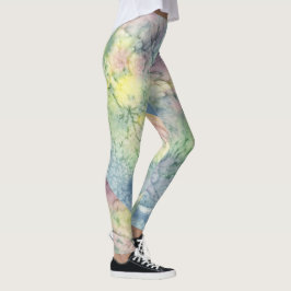 Abstrakt livfullt mönster Psykedelisk färgexplosio Leggings