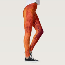 Abstrakt livfullt mönster Psykedelisk färgexplosio Leggings