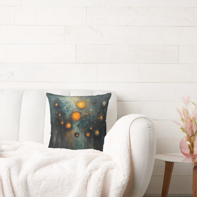 Abstrakt ljus i mörken Ai-konstdesign Kudde (Soffa)