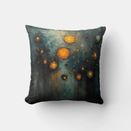 Abstrakt ljus i mörken Ai-konstdesign Kudde