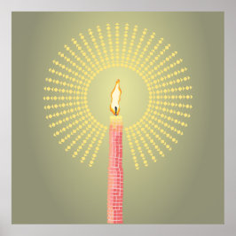 abstrakt ljus poster väggkonst