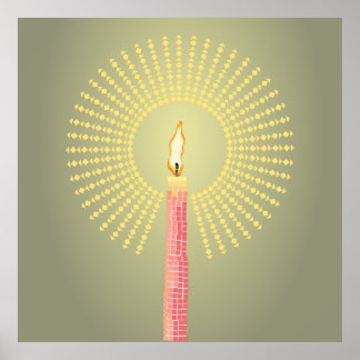 abstrakt ljus poster väggkonst