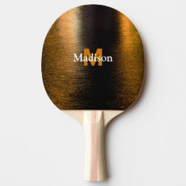 Abstrakt ljus Sea shiny bronzed Monogram Pingisracket