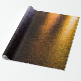 Abstrakt ljus Sea shiny guld bronze Reflektion Presentpapper